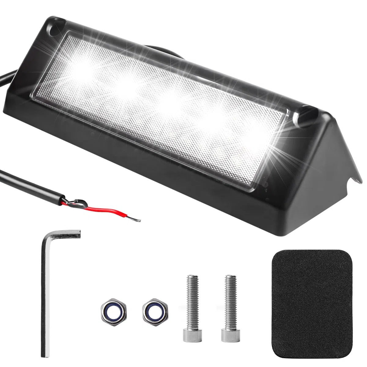 Lampes 12 V pour camping-car, lampe LED pour camping-car, 12 V, extérieur, 6000 K, 2000 lm, IP67 étanche pour camping-car, caravane, bateau
