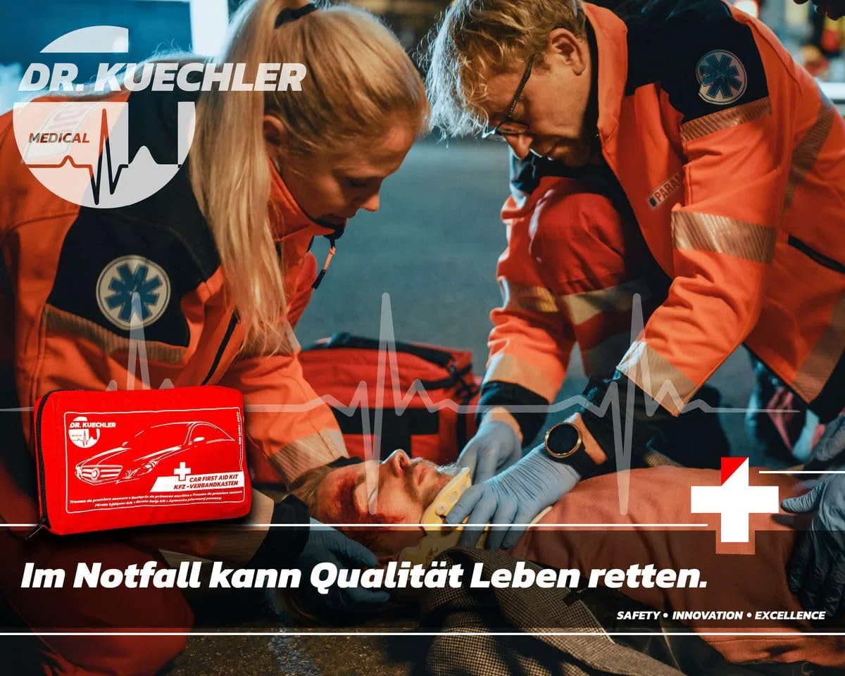 Trousse de secours automobile de qualité, dernière norme DIN 13164 : 2023, trousse de secours voiture 2023, kit de premiers secours complet voiture