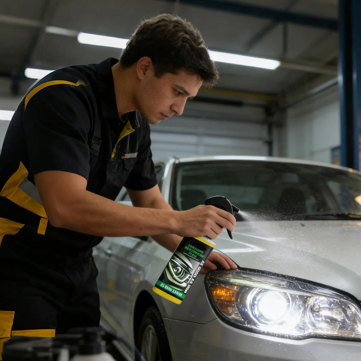 Automobile Headlight Cleaner, Restoration Liquid 100ml, Visibility Solution with Compact Build, Maintenance Accessory with Sturdy Details, 100 ml Vehicle Equipment, Workshop Organizer for Drivers